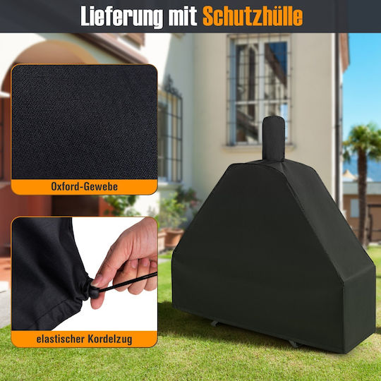 Costway Pizzaofen Holz Black