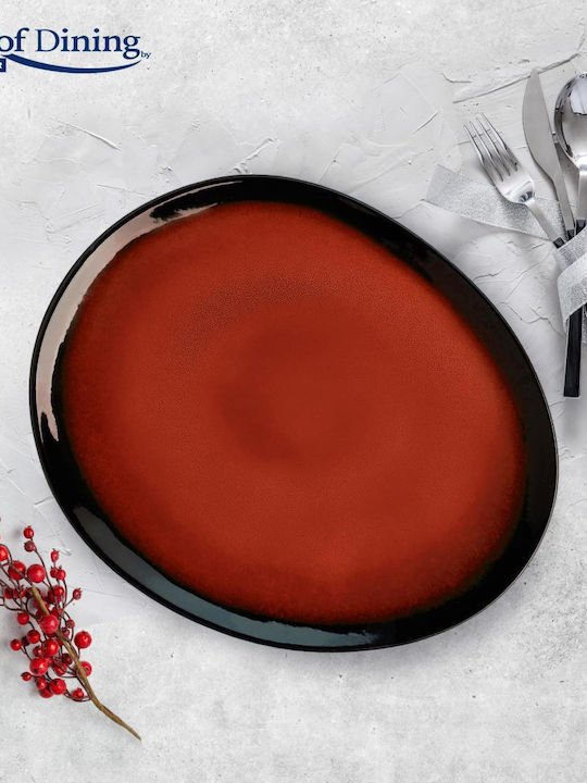 Heinner Vulcano Teller Untiefe Keramik Rot 28cm