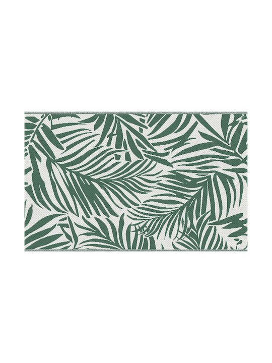 Outsunny Rug Outdoor Rectangular Green and White