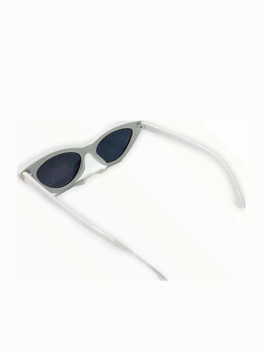 Woman's Fashion Women's Sunglasses with White Plastic Frame G-4
