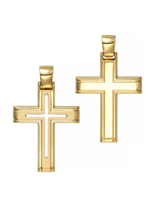 Papoulidis Jewellery Χρυσός Σταυρός 14Κ Διπλής Όψης Papoulidis Jewellery Χρυσός Σταυρός 14Κ Διπλής Όψης