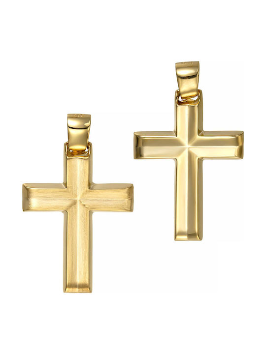 Papoulidis Jewellery Χρυσός Σταυρός 14Κ Διπλής Όψης Papoulidis Jewellery Χρυσός Σταυρός 14Κ Διπλής Όψης