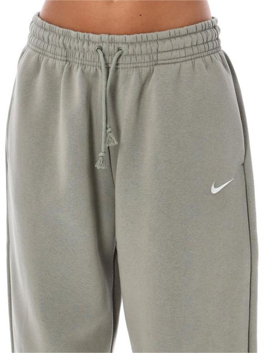 Sportswear High Waist Sweatpants Jogger Fleece Light Army/Sail