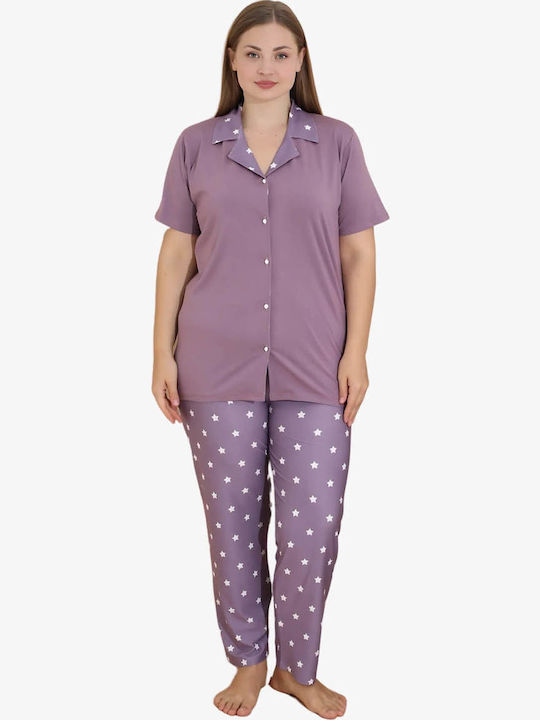 Boyraz Set Pijamale pentru Femei Lilac