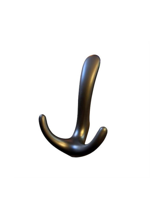 Import Hellas Wandhalterung 4254 Metall 2 Haken Graue