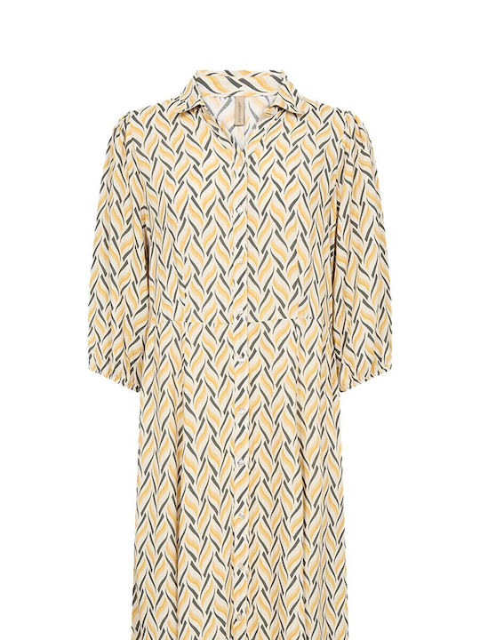 Soya Concept Kleid Ganztägig Gelb