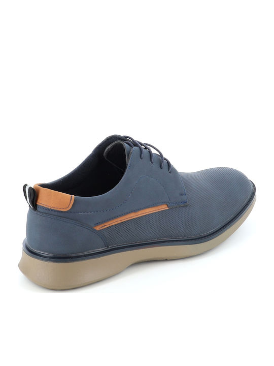 Leder Herren Freizeitschuhe Blau