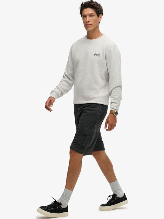 Ind Contrast Stitch Cargo Men's Shorts Cargo Washed Black
