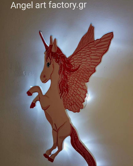 Wooden Kids Wall Light "unicorn"