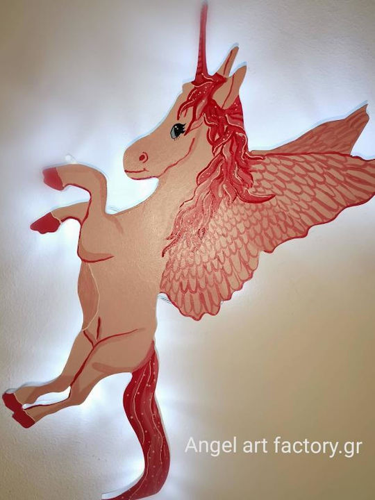 Wooden Kids Wall Light "unicorn"