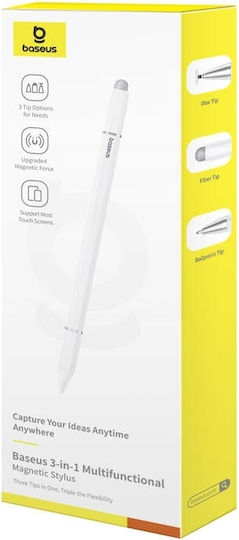 Baseus Smooth Writing III 3-in-1 Touch Stylus in White color P80080801211-00