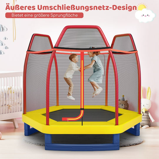 Costway Trampolină pentru copii Diametru 223cm cu Net