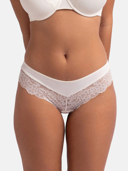 Hipster Women's Slip 2Pack with Lace Ivoire/gris