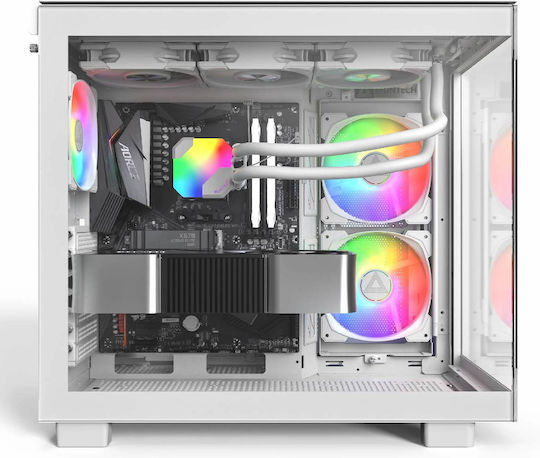 Montech King 65 Pro Gaming Middle Tower Carcasă Calculator cu Fereastră Laterală și Iluminare RGB Alb