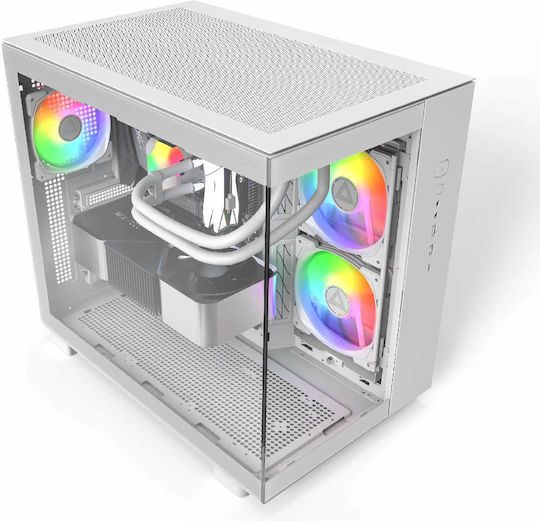 Montech King 65 Pro Gaming Middle Tower Carcasă Calculator cu Fereastră Laterală și Iluminare RGB Alb