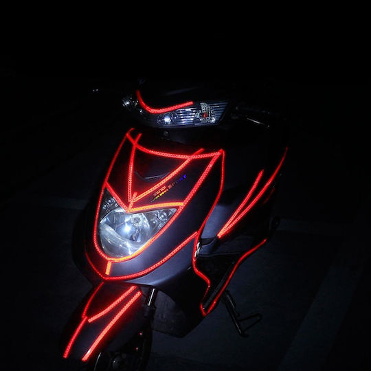 Bandă Reflectorizantă Autoadezivă Semnalizare Tuning Vizibilitate Sporită în Trafic Adeziv Puternic 3m Roșu 800 X 1 Cm Oferte Originale