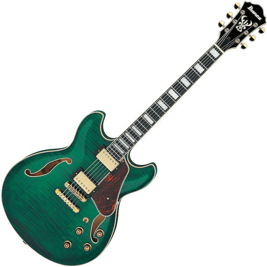 Ibanez Elektrische Gitarre ES mit H Tonabnehmerkonfiguration Grün