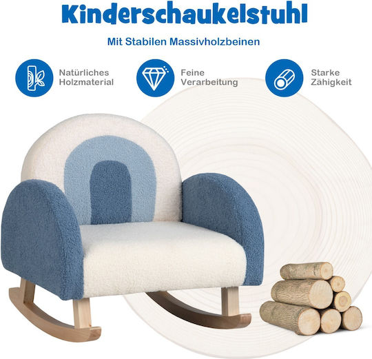 Kids Armchair White 50.5x49x50.5cm