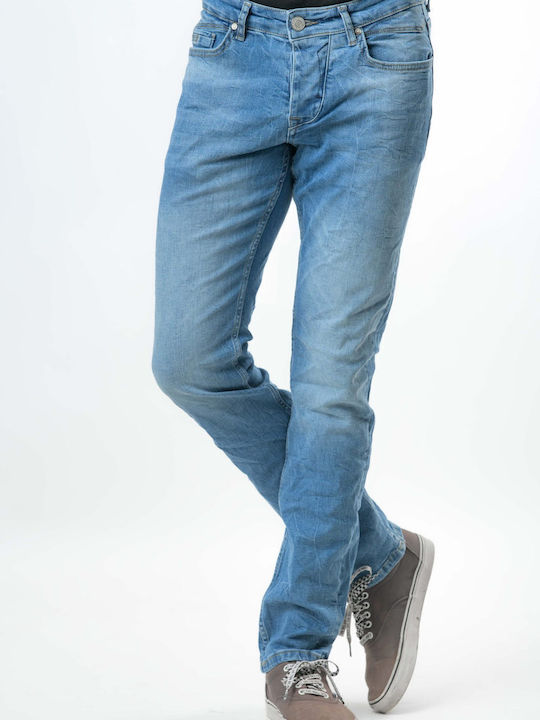 Ανδρικό Παντελόνι Τζιν με Regular Straight Εφαρμογή Jean