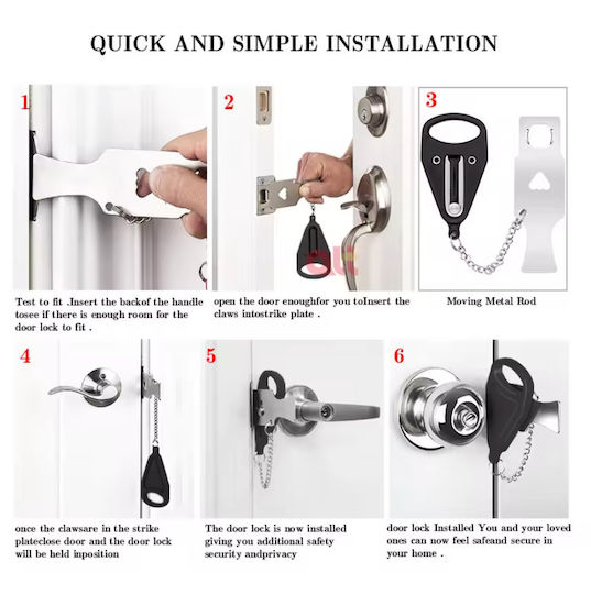 Lacăt portabil Zola ideal pentru călătorii previne accesul neautorizat 13 X 4 X 1 cm 10 X 5.5 X 1