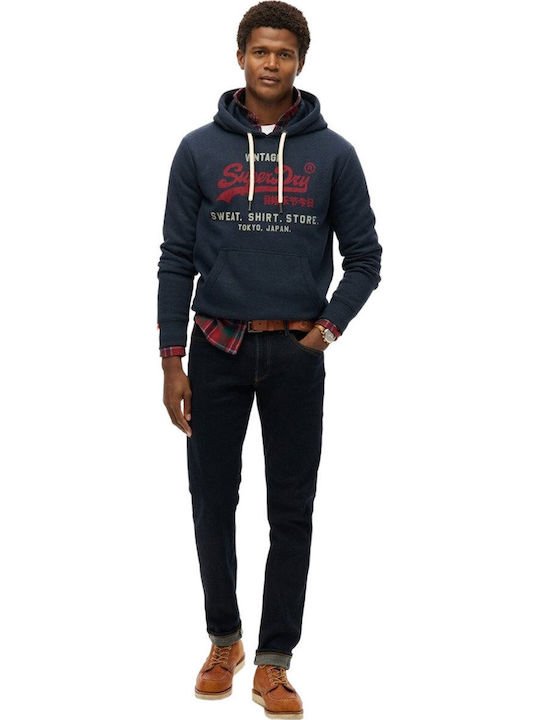 Ζακέτα Trench Navy Marl