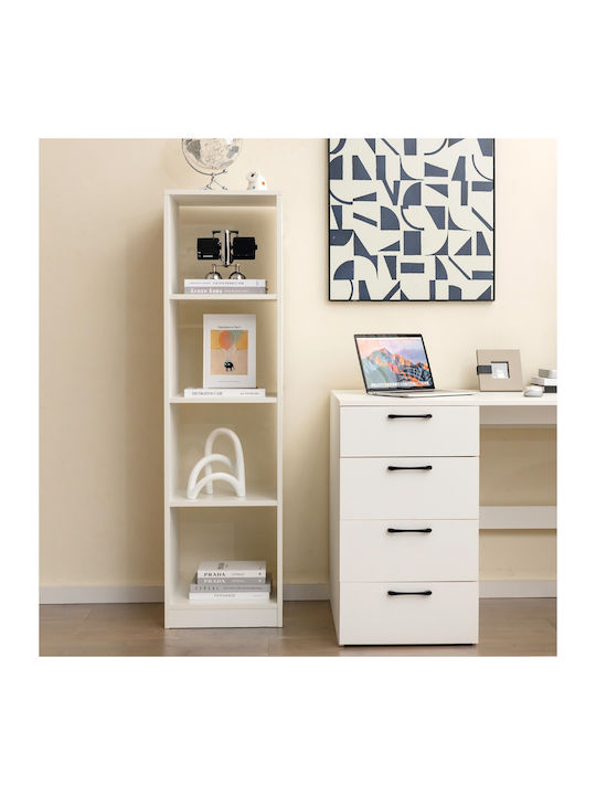 White Bookcase 38x33x142cm