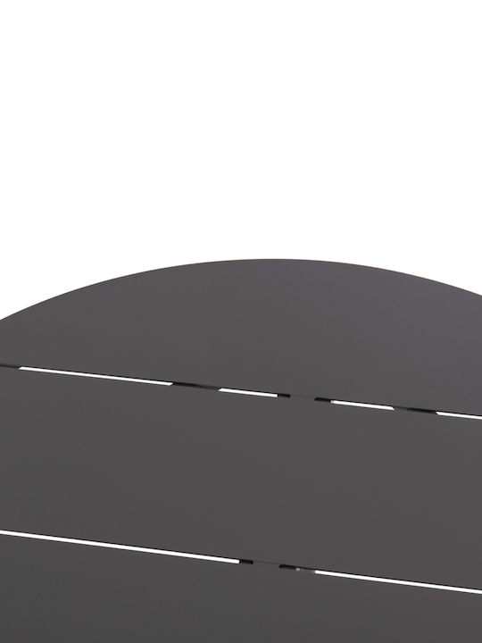 Garten- und Terrassentisch für Kleine Räume Aluminium Higer Grau 90x90x74cm