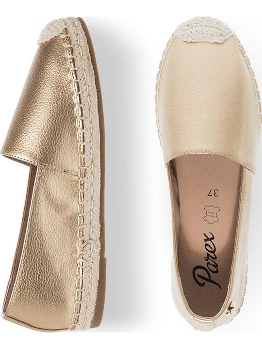 Damen Espadrilles in Gold Farbe