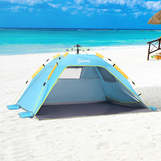 Outsunny 2-Person Blue Beach Tent
