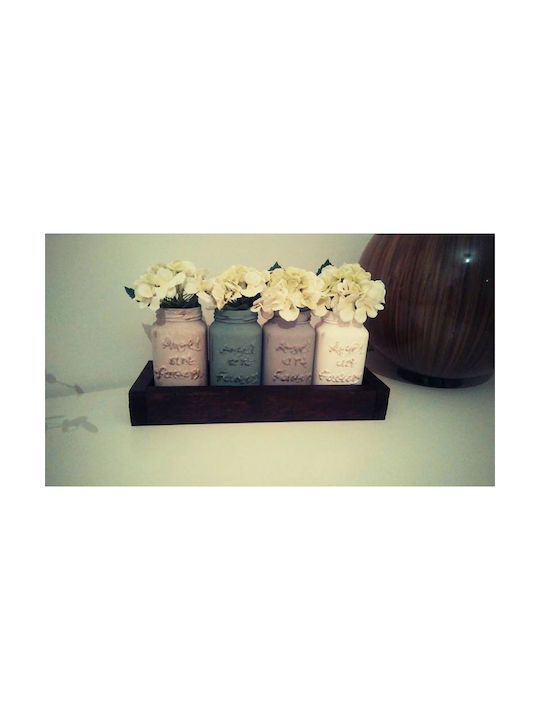 Tray with Flower Vases