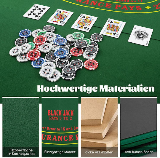 Costway Würfel Klappbar Grün 1Stück
