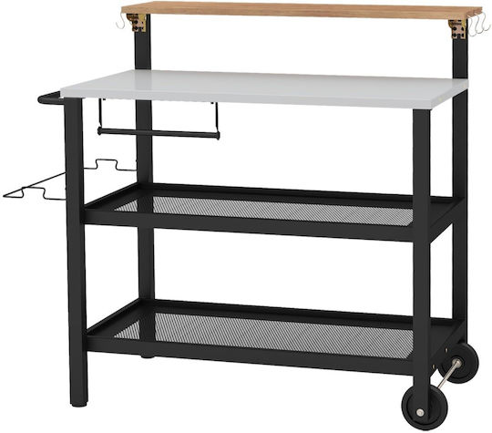 Tisch Bar für Außenbereich Zusammenklappbar Bronze 116x55x130cm