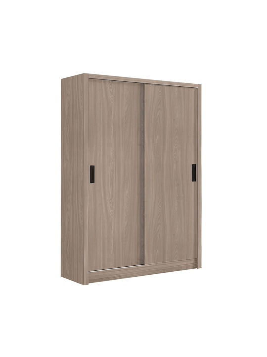 Ușă dublă Dulap de Haine Glisare Vanity Stejar Sonoma 120x60x200cm