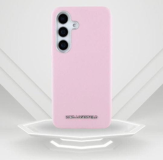 Karl Lagerfeld Saffiano Full Umschlag Rückseite Rosa (Galaxy S25)