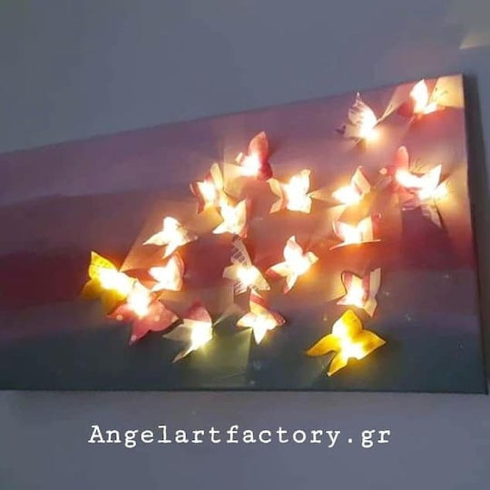 Illuminated Butterflies Canvas