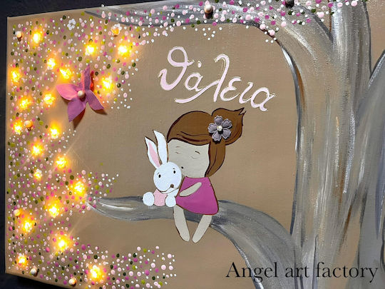 Painting Frame “3D Flower Butterfly” Illuminated