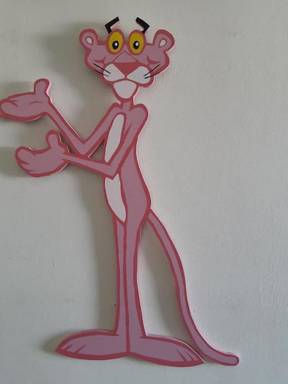 Wooden Decorative "Pink Panther"