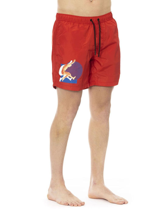 Bikkembergs Мъжки Бански Шорти Rosso Red