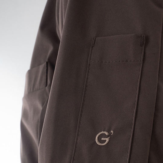 Giblor's Mantel Koch Damen Braun mit Langärmelig
