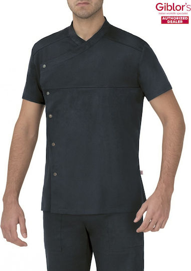 Giblor's Coat Chef Gray with Short Sleeve Lapo