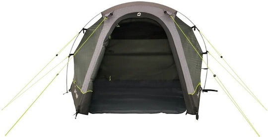 Outwell Earth 2 Camping Tent Tunnel Mountaineering Green with Double Cloth 3 Seasons for 2 People Waterproof 3000mm 310x150x110cm
