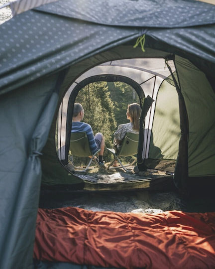 Outwell Earth 5 Plus Σκηνή Camping Τούνελ Πράσινη 4 Εποχών για 5 Άτομα 340x435x180εκ.
