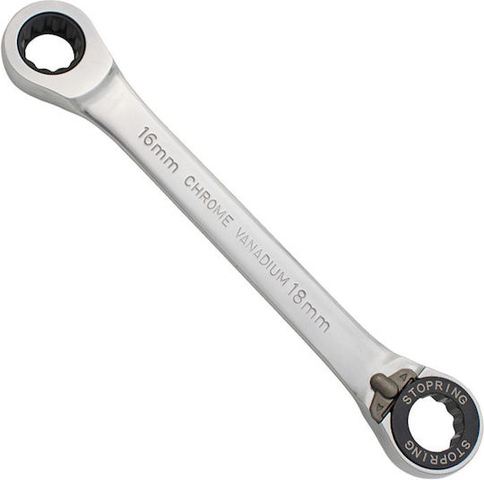 Unior Doppelter Polygon-Schlüssel Gerade mit Ratschenmechanismus Größe 10x11mm
