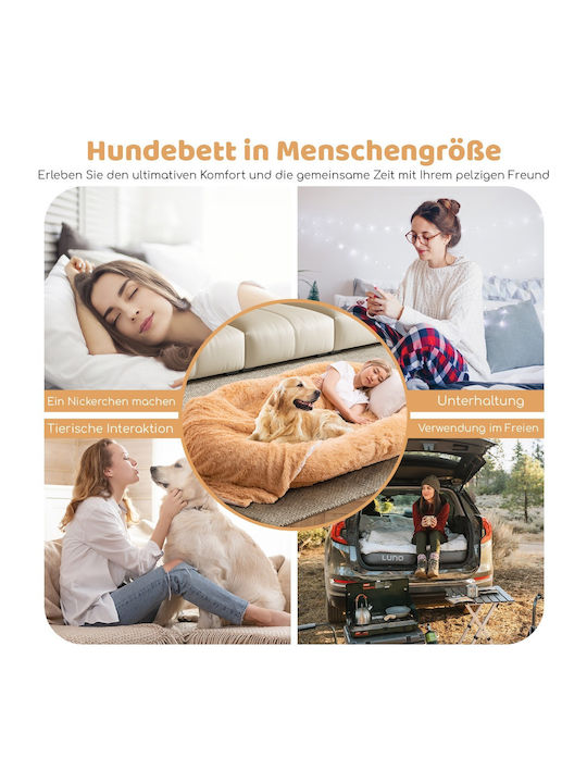Costway Bezug für Hundebett Braun