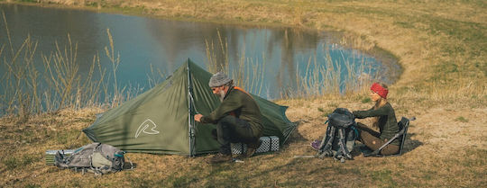 Robens Starlight 1 Exp Camping Tent Mountaineering Khaki With Double Cloth 3 Seasons For 1 Person Waterproof 5000mm 230x140x100cm
