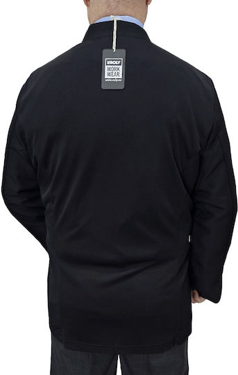Roly Haina Bucătar Unisex Negru cu Mânecă lungă Dabiz