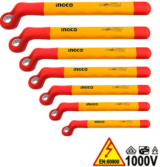Ingco Set de 7 Duble Chei poligonale Curbe