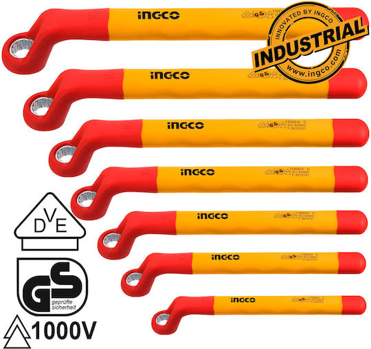 Ingco Set de 7 Duble Chei poligonale Curbe