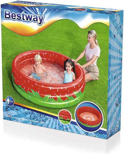 Bestway Παιδική Στρογγυλή Πισίνα 508lt Φουσκωτή 168x38εκ. Κόκκινη