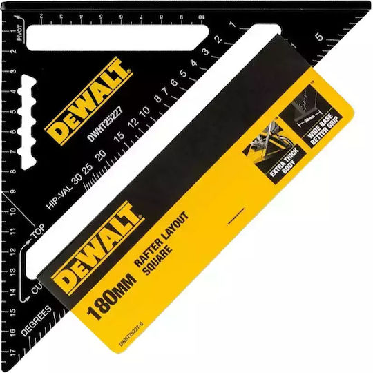 DEWALT Γωνιόμετρο Μαραγκών Αλουμινίου Μήκους 18εκ.